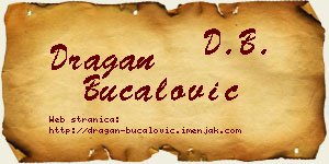 Dragan Bucalović vizit kartica